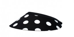 Peak Pals Rev Wide Ladies Black Visor Cap