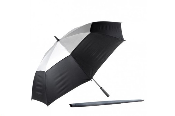 Alice Double Canopy UV Auto Open Black Umbrella