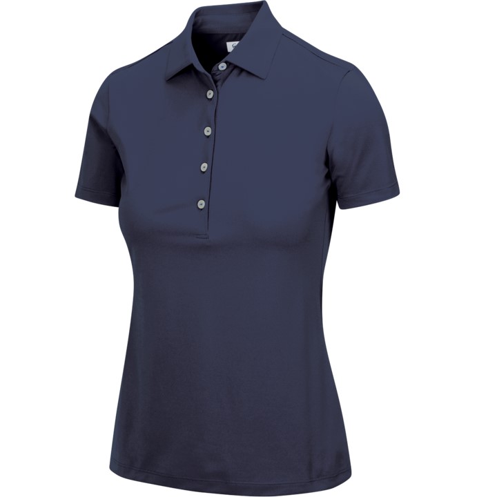 Greg Norman Freedom Micro Pique Stretch Ladies Navy Shirt