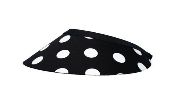 Peak Pals Rev Wide Ladies Black Visor Cap