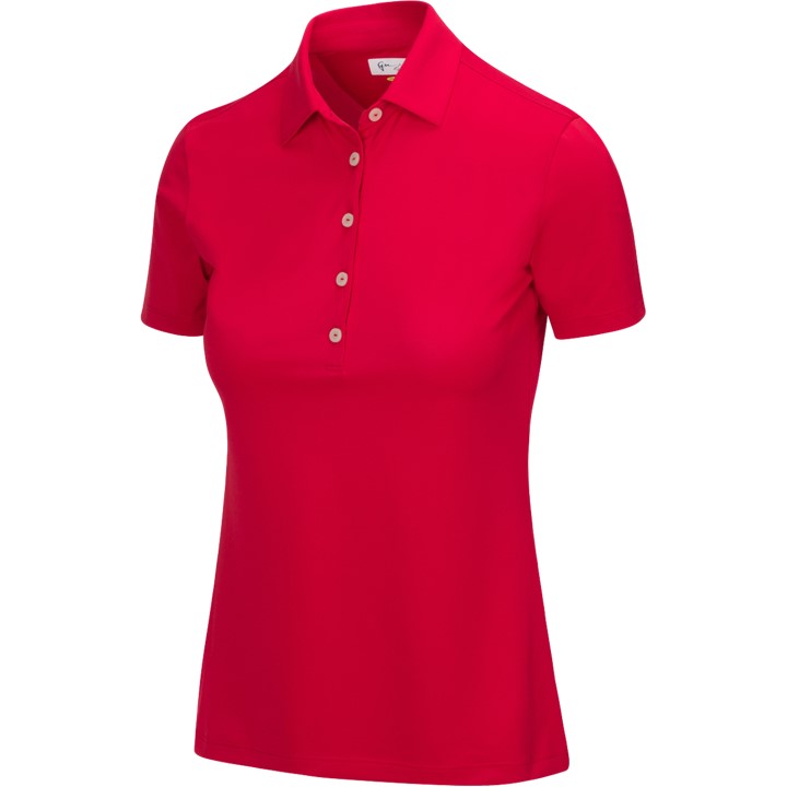 Greg Norman Freedom Micro Pique Stretch Ladies Red Shirt