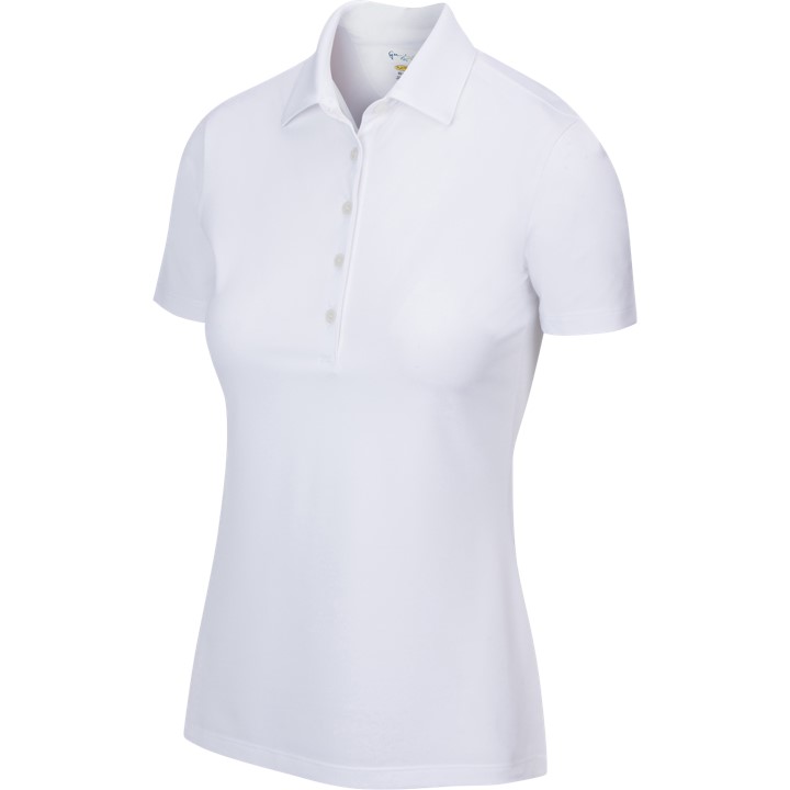 Greg Norman Freedom Micro Pique Stretch Ladies White Shirt