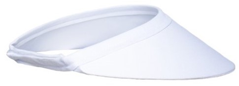 Peak Pals Rev Wide Ladies White Visor Cap