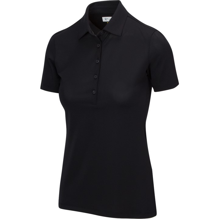 Greg Norman Freedom Micro Pique Stretch Ladies Black Shirt